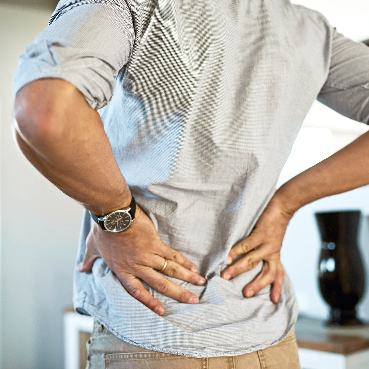 There's a bit of pain at my lower back